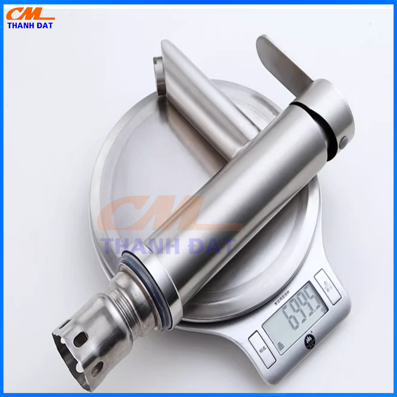 Vòi Lavabo Nóng Lạnh Thân Tròn Mạ Bóng VR-206 14 V1.10