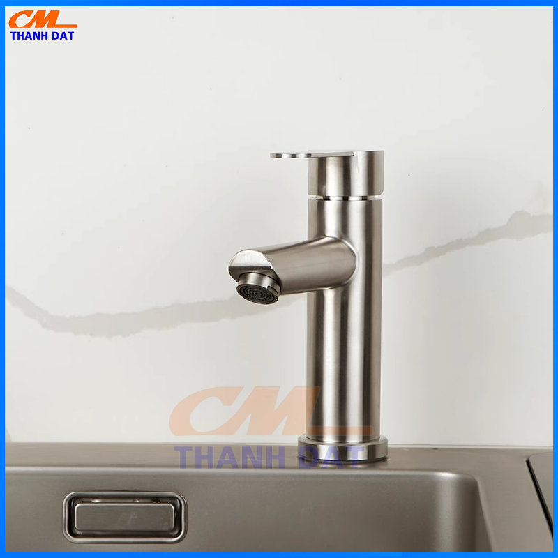 Vòi Lavabo Nóng Lạnh Thân Tròn Mạ Bóng VR-206 13 V1.3