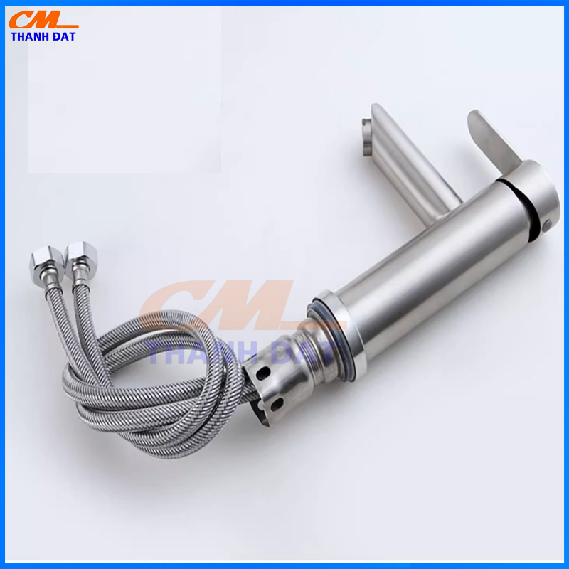 Vòi Lavabo Nóng Lạnh Thân Tròn Mạ Bóng VR-206 12 V1.6