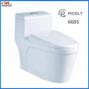 Bồn Cầu Liền Khối Công Nghệ Xả Xoáy 6605 2 6605.2 1