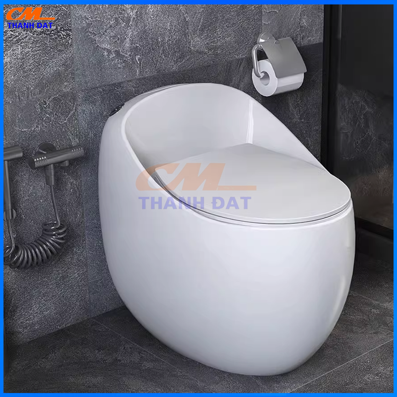 Bồn Cầu Trứng Liền Khối Công Nghệ Xả Xoáy CMC-8001 9 B1.3