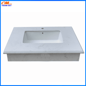 BÀN ĐÁ ĐƠN PHÀO NHÂN TẠO TRONG NƯỚC 1 TẦNG KẾT HỢP CHẬU ÂM