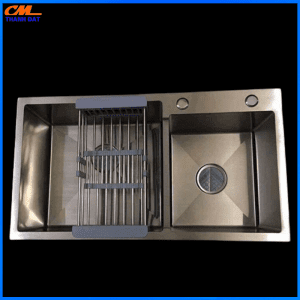 Chậu Rửa Bát 2 Hố Inox, Kích thước 82x45 2 Chau 2 Ho 1.3 1