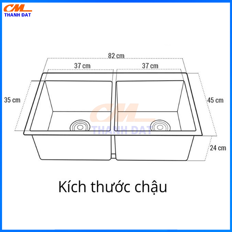 Chậu 2 Hố 1 Chau 2 Ho 1