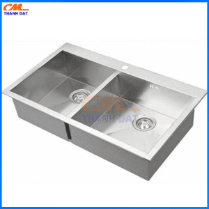 Chậu Rửa Bát 2 Hố Inox 304 4 Chau 2 Ho 4