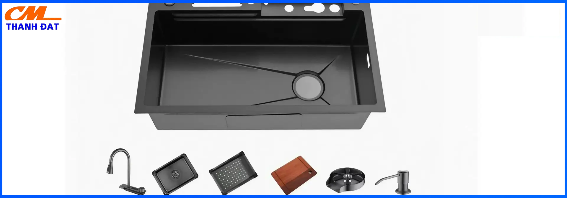 Chậu Rửa Bát Thông Minh 5 Nút Phím Đàn, Hiển Thị Thời Gian Nhiệt Độ, Đa Tính Năng Sử Dụng 16 Chau 2.2 1