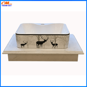 Lavabo đặt bàn đá 1 tầng