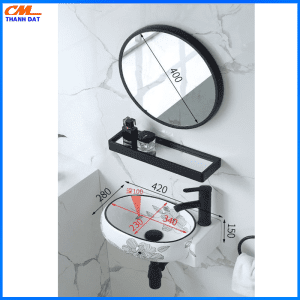 Bộ chậu lavabo treo tường Mini 4 Chau RM MN1.2