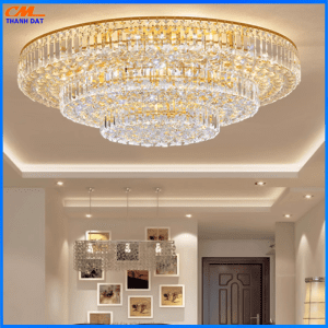 Đèn Mâm Pha Lê Trang Trí Phòng Khách Cao Cấp CMD-7224 6 Den 1.1