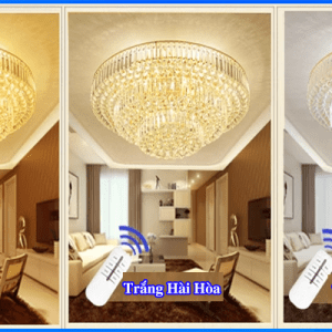 Đèn Mâm Pha Lê Trang Trí Phòng Khách Cao Cấp CMD-7224 2 Den 1.7