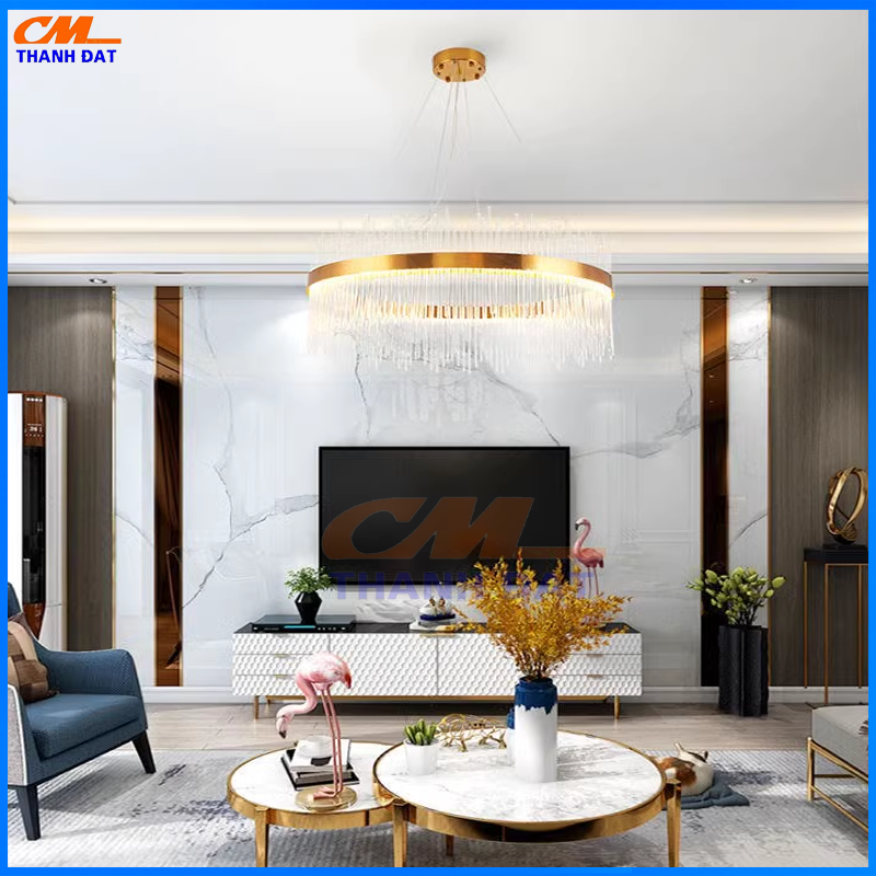 Thiết kế đèn chùm pha lê hiện đại cao cấp CMD-8229