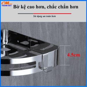 Kệ Góc Tam Giác Inox 304 4 Ke Goc T1.5