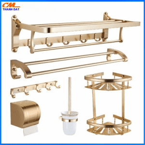 Bộ Phụ Kiện 6 Món Hợp Kim Đồng Mạ Vàng