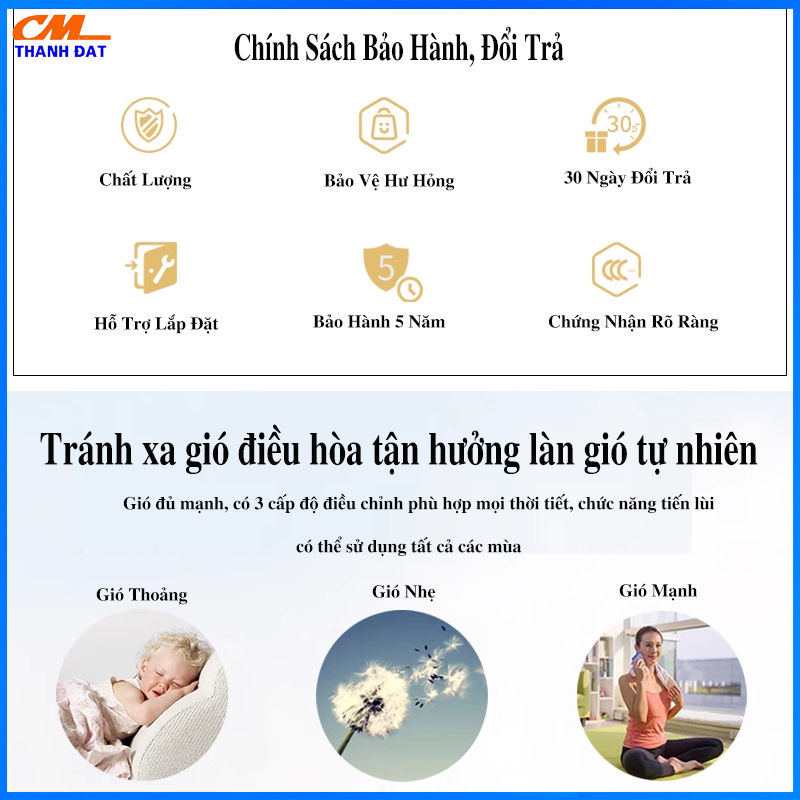 Chính sách của sp quạt trần đèn trang trí