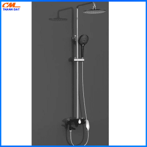 BỘ VÒI SEN CÂY INOX SƠN ĐEN NHÁM THỜI THƯỢNG