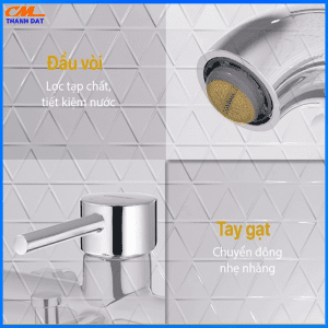 Vòi Hoa Sen Nóng Lạnh M01 6 Sen voi 1.7
