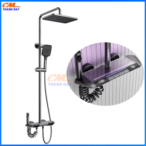 Sen Cây HS110 Phím Đàn Hiển Thị Đèn Led Nhiều Màu, Thời Gian, Nhiệt Độ Mạ Titan 5 Lớp