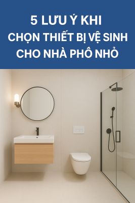 Thiết Bị Vệ sinh cho nhà phố nhỏ