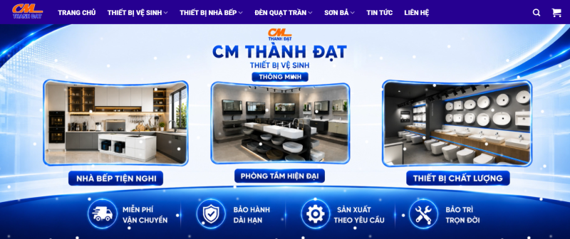 Thiết bị vệ sinh: CM Thành Đạt