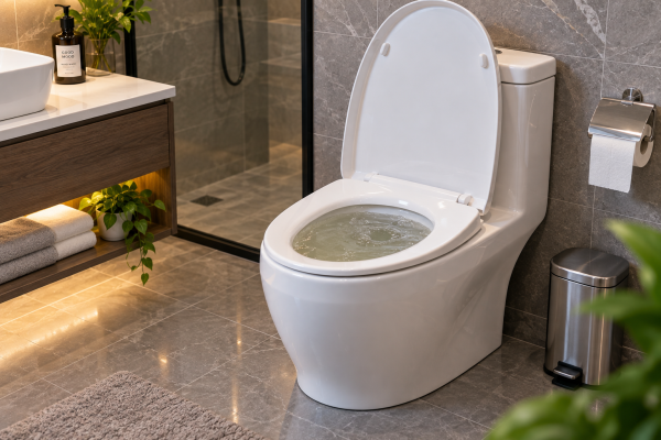 Bồn cầu bị tắc 