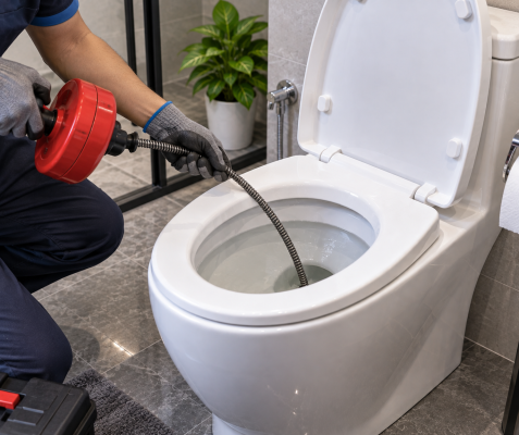 bồn cầu bị tắc 